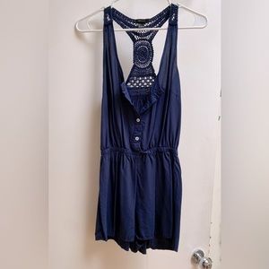 Crochet detailed romper